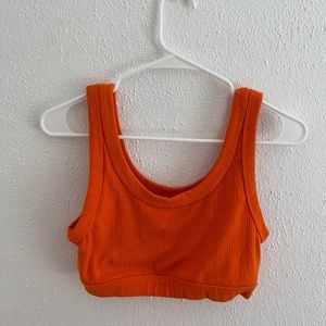 Alo Yoga Orange Sports Bra